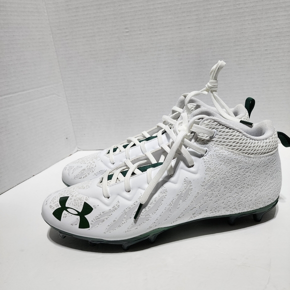 Men Under Armour Spotlight UA 4D Foam Football Cleats White 3023963-104 Size 11 main image 8